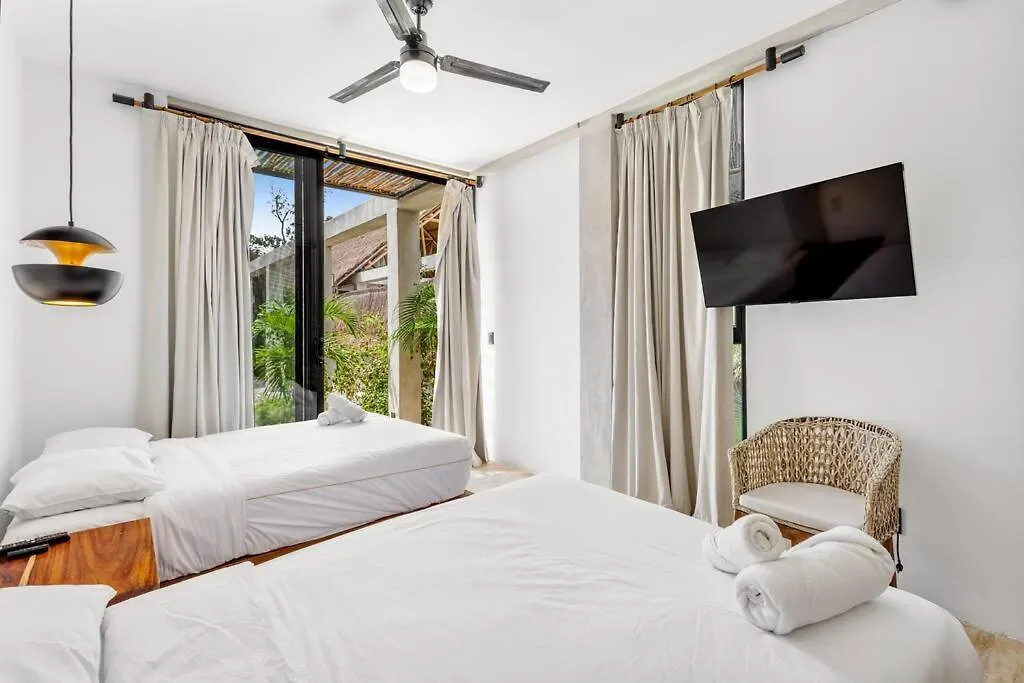 Lux Toh Villa, Rooftop Pool, Wifi, Transport Tulum Apartmán